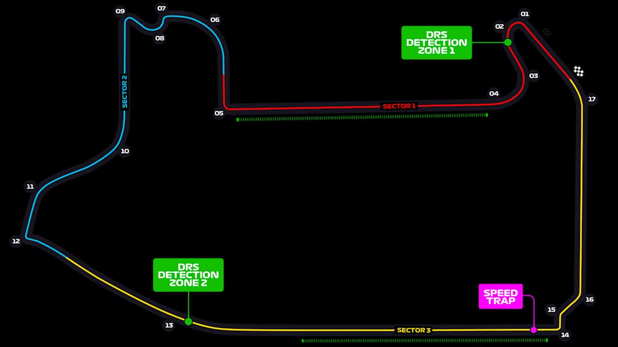Las Vegas Strip Street Circuit layout